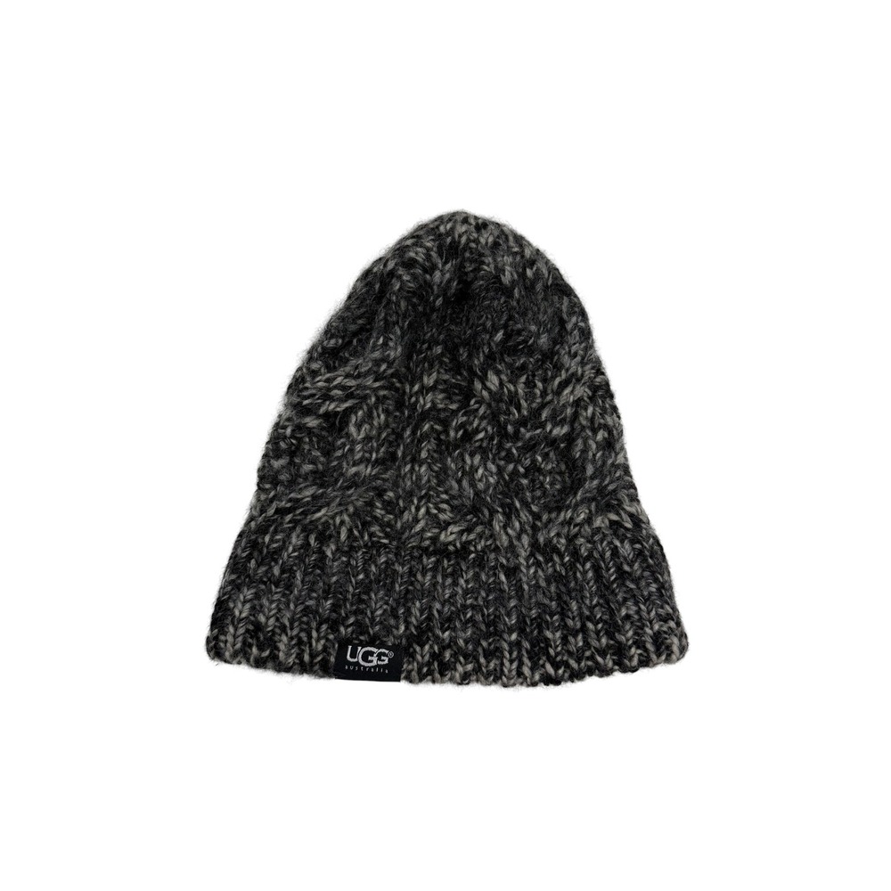 UGG Australia | Heathered Grey Cable Knit Beanie Wool Blend